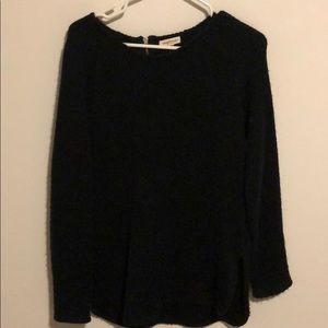 Black knitted sweater